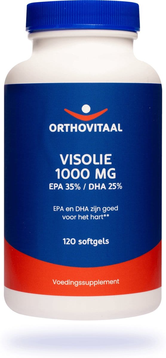 OrthoVitaal Visolie 1000mg EPA 35% DHA 25% 120 Softgels