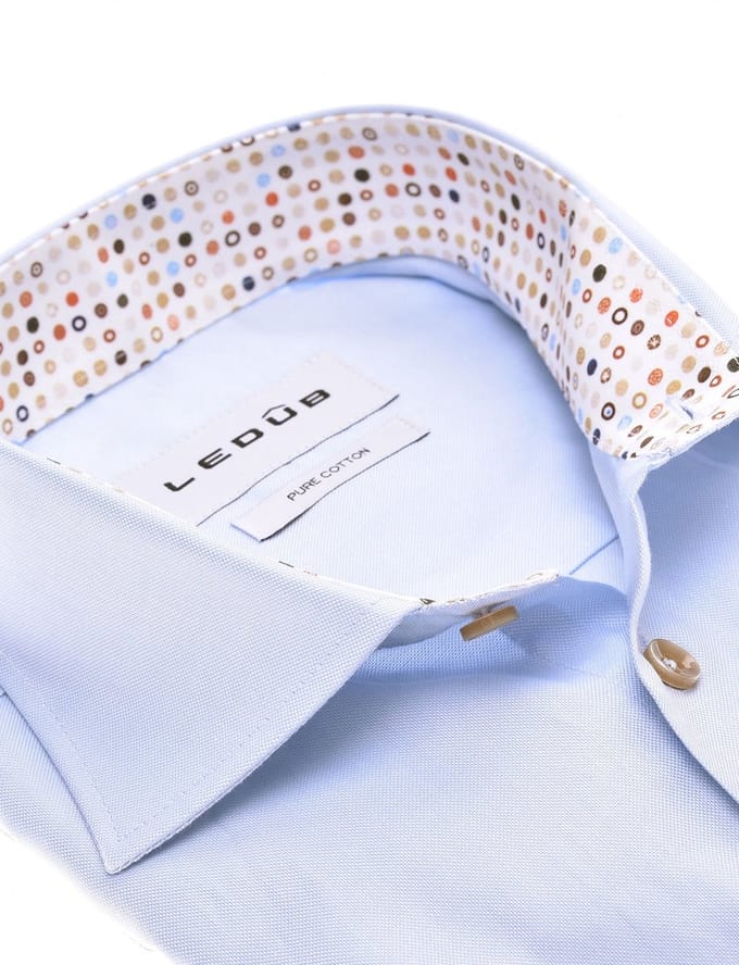 Ledub business overhemd lichtblauw
