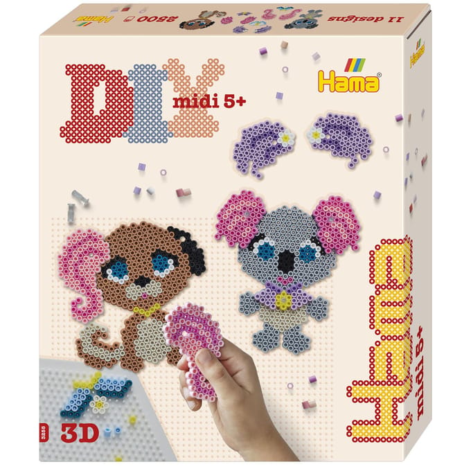 Hama - Strijkkralen - 2500 stuks 3D Dierensalon
