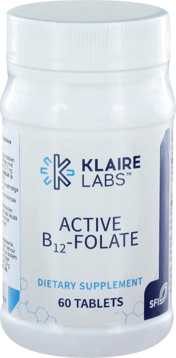 Klaire Labs Active B12-Folate 60 tabletten