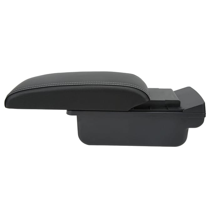 Middenarmsteun Opbergdoos Console Kunstleer Zachtsluitend Vervanging voor Captur Clio 4 black