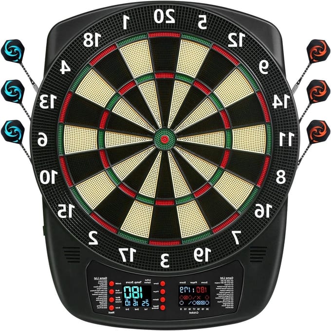 Elektronisch Dartbord - Soft Tip Set - Spelplezier Thuis - 40 Spellen 427 Varianten - 17 Inch Diameter - Multicolor