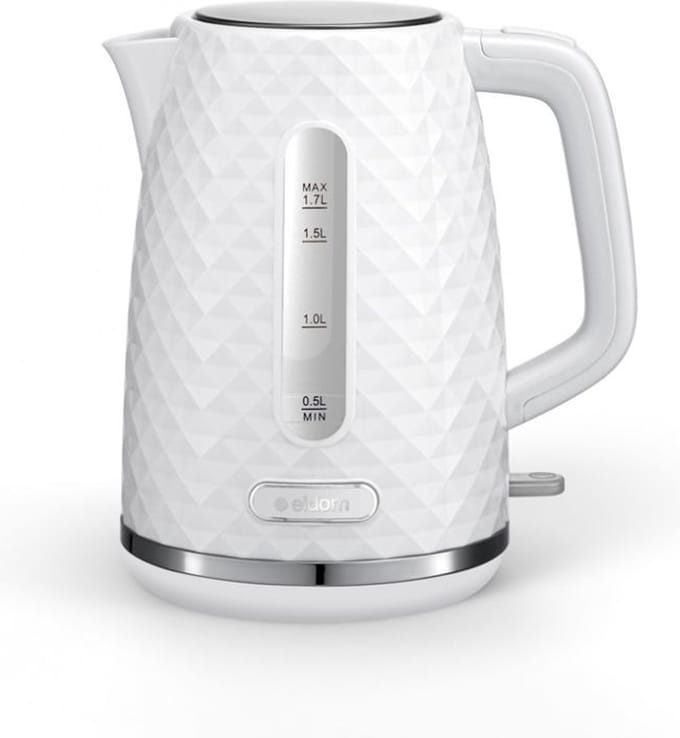 Waterkoker Retro - ELDOM - Wit Glans - 1.7 Liter - Model 2023 - BPA vrij
