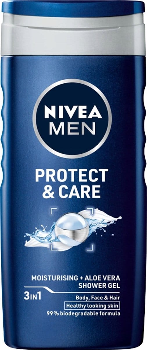 Nivea Protect & Care Serie - Douchegel - Aloë Vera - Hydraterende Formule - 3-in-1