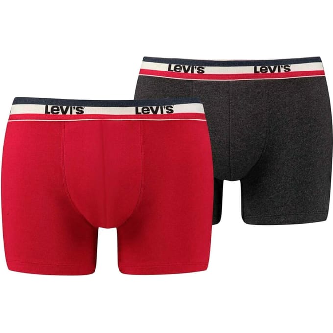 Levi's Boxer 2 paar slips, rode boxershort voor heren S rood