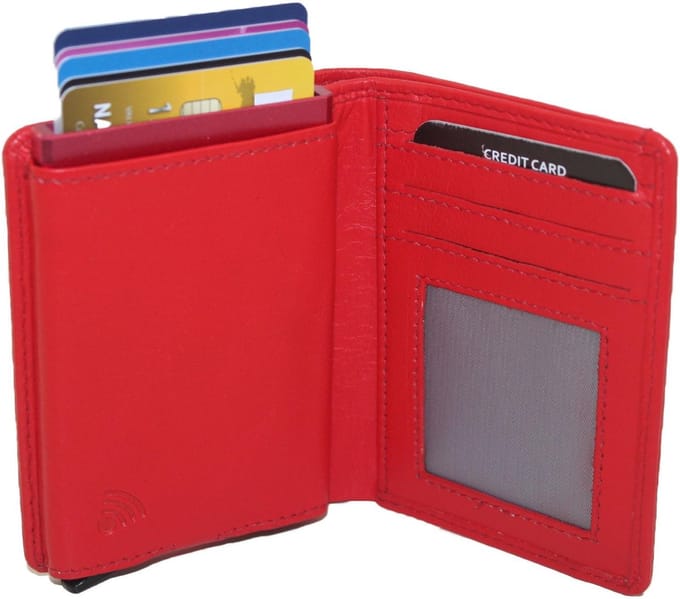 Patchi Portemonnee met Figuretta Cardprotector - met ritsje - Rood