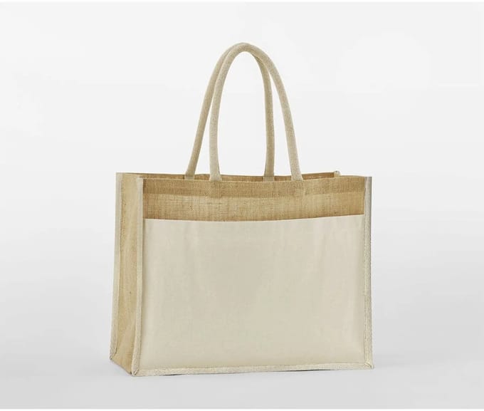 Shopper met vak Westford Mill Jute