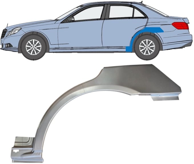 Reparatiepaneel achterspatbord voor Mercedes-Benz E-Class W212 2009-2016 / Links