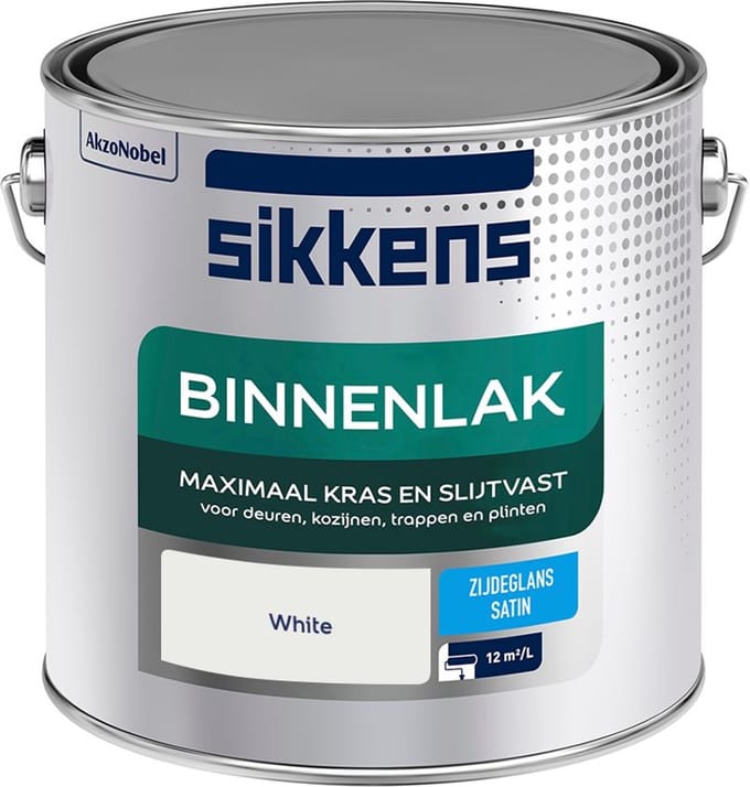Sikkens - Binnenlak Zijdeglans - White - Mengverf - 2,5 L