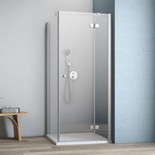 GEO maw flex door right with fixed part and side panel, 90 x 90 cm AF3009090R2360