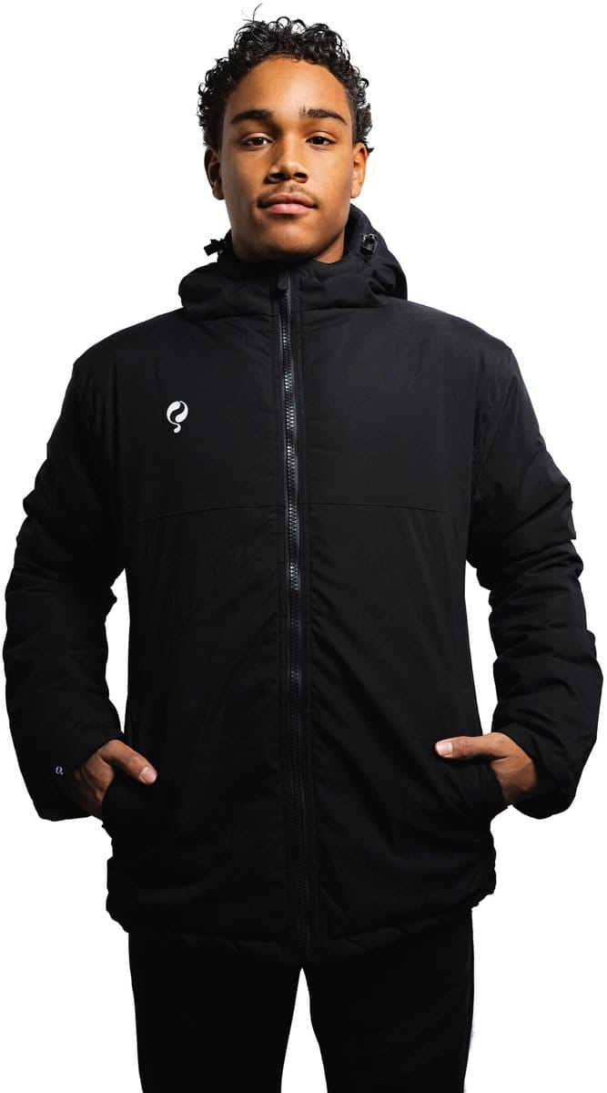 Heren Padded Jacket Evergreen - Zwart/Wit