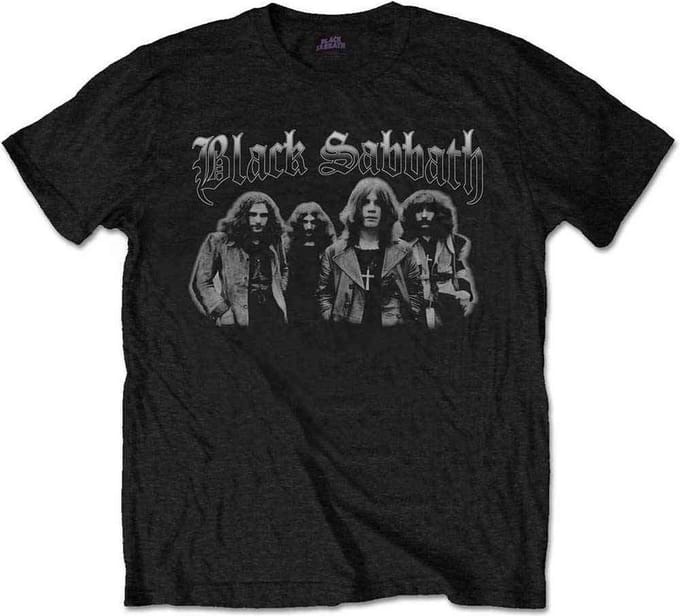 Black Sabbath - Greyscale Group Heren T-shirt - S - Zwart