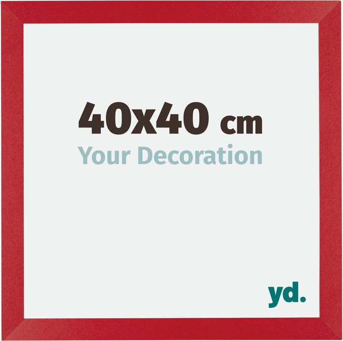Your Decoration - Fotolijst 40x40 cm - MDF - Rood - Mura