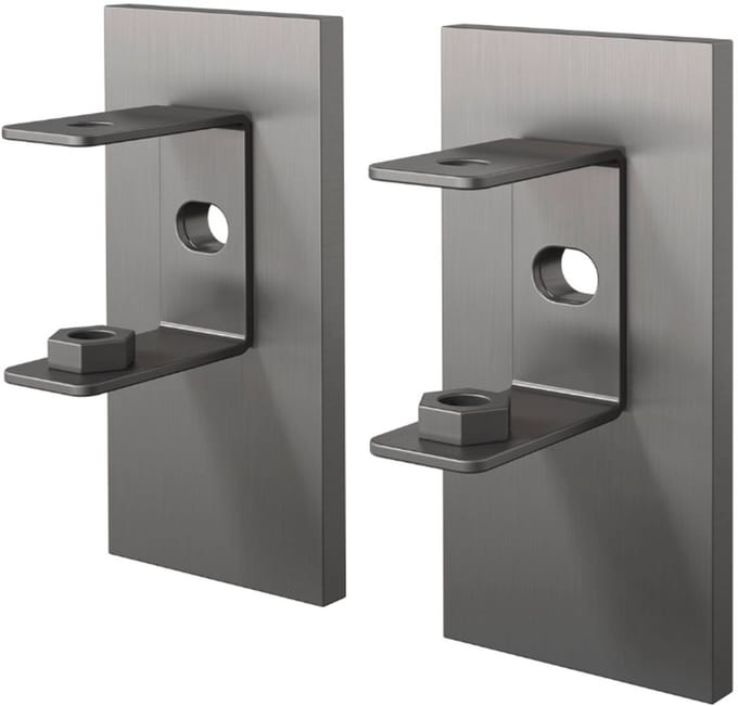 Linea Muurbeugel Graphite | Donkergrijs | Staal
