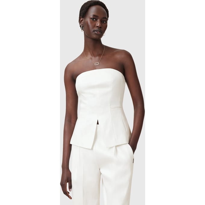 AllSaints Bonnie Bodice White Taglia: 2 | Canottiere Outlet | Donna | Bianco
