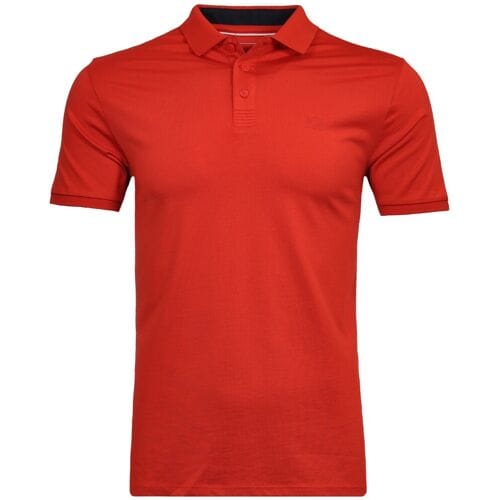 Ragman Polo Piqué Uni Keep Dry Finish Rood / male