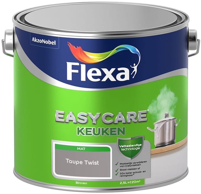 Flexa - Easycare Keuken - Taupe Twist - Mengverf - 2,5 L