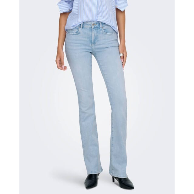 Slim fit bootcut jeans van katoenmix Model 'BLUSH'