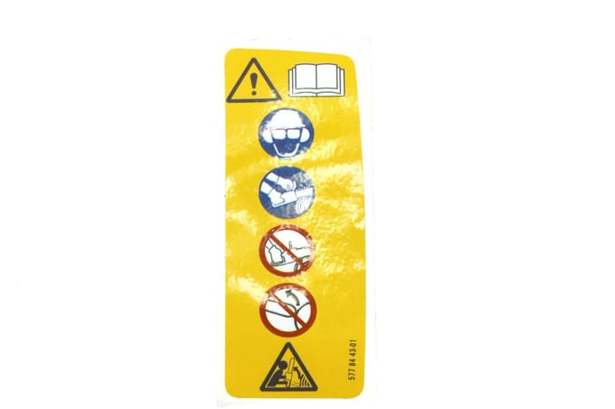 Husqvarna veiligheidssticker div. modell