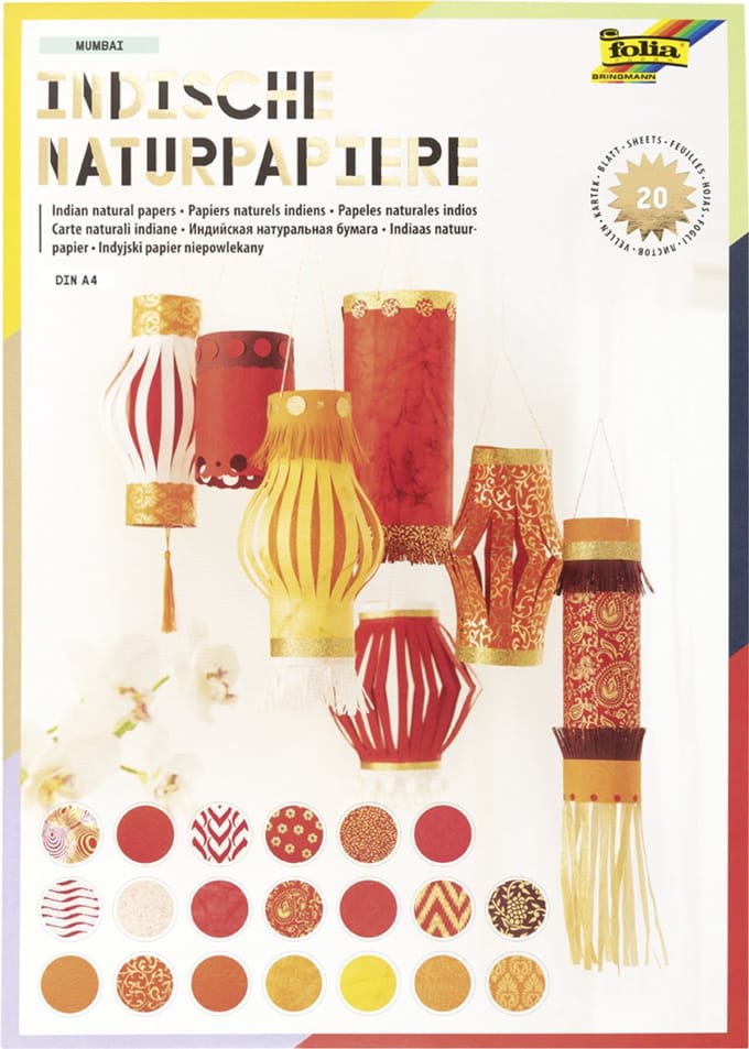 folia natuurpapierblok 'MUMBAI', DIN A4, 20 vel