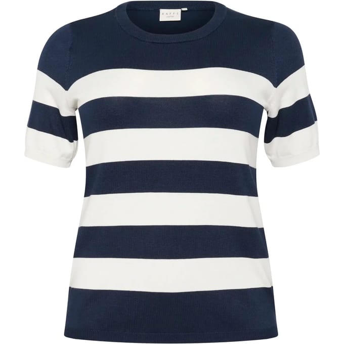 Gestreept dames-T-shirt KAFFE Curve Lizzy