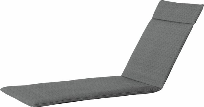 Madison - Tuinkussen - Ligbedkussen - 190x60cm - Check Grey - Outdoor - Grijs
