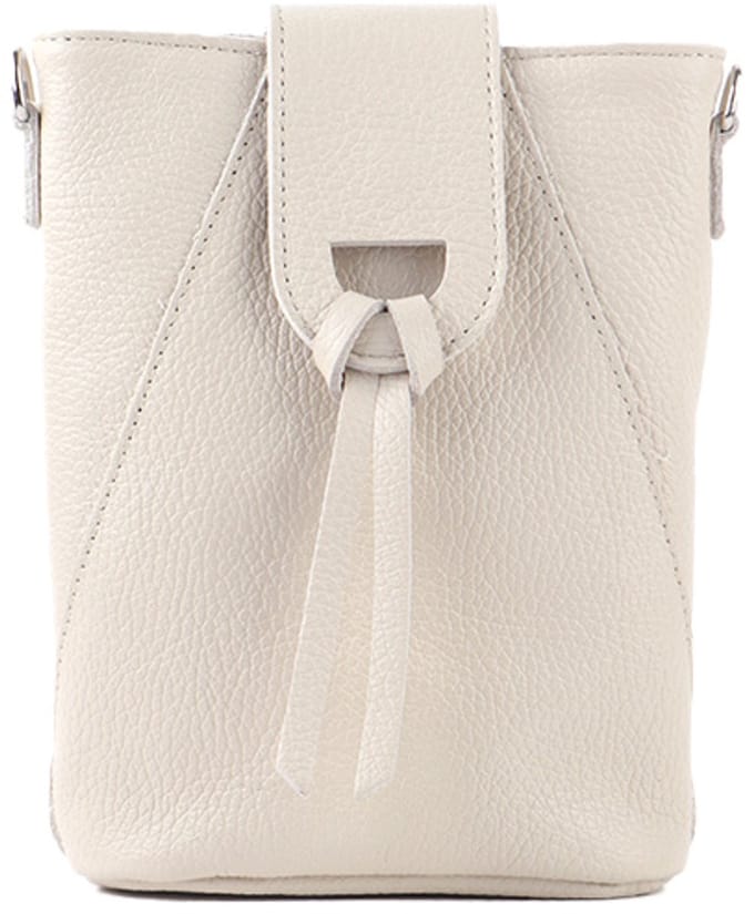 Giuliano lederen schoudertas Saphira - Made in Italy - Beige