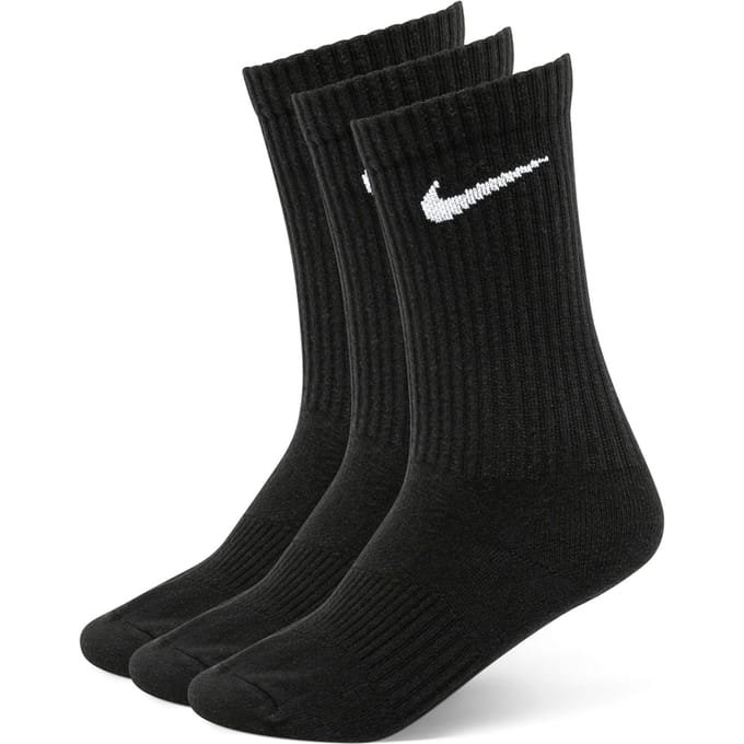 Nike Crew Sokken Unisex Combinatieset Zwart SX7664-010 M