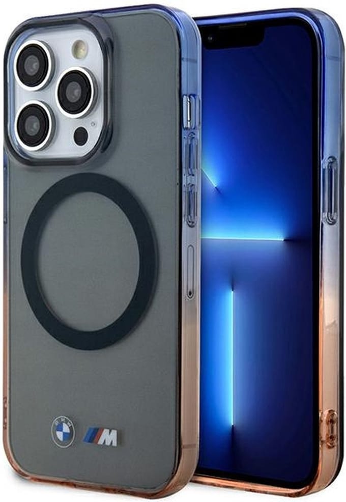 BMW BMHMP14LHTGE iPhone 14 Pro 6.1" grey/grey hardcase Gradient Bumper MagSafe