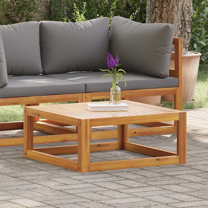 vidaXL - Salontafel - 68x68x29 - cm - massief - acaciahout