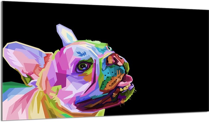 TMK ArtDeko - Glazen Beschermerplaat Honden - 90x52 cm