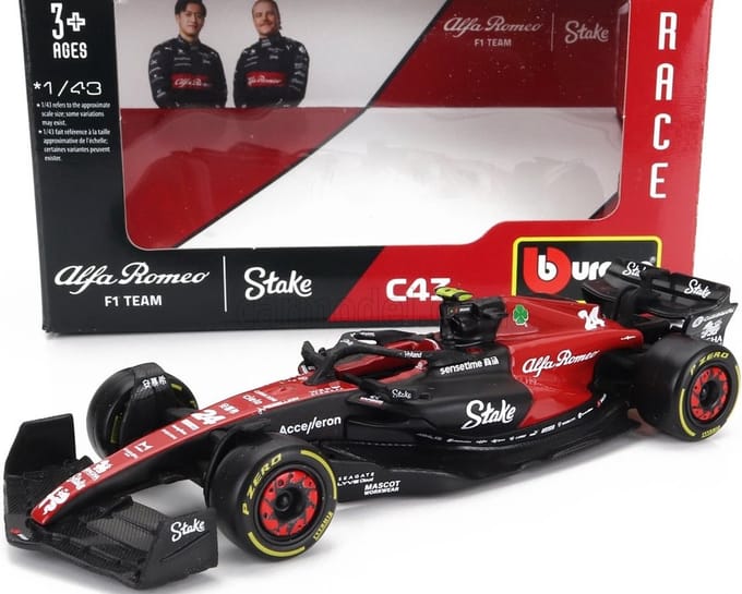 Bburago - Alfa Romeo F1 team Stake C43 - Zhou Guanyo - 1/43