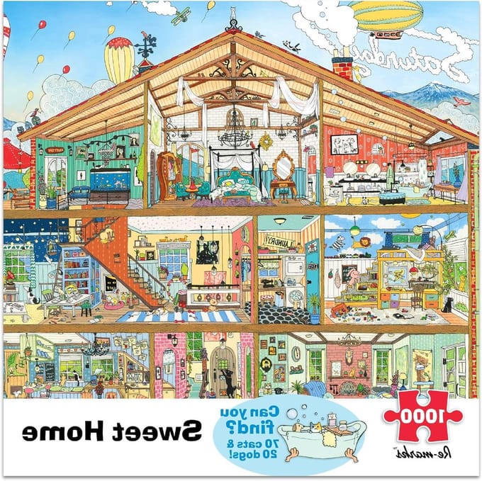 Thuis Puzzel - Legpuzzel Boerderij - Ontspanning Thuis - 1000 Stukjes - 68 x 49 cm