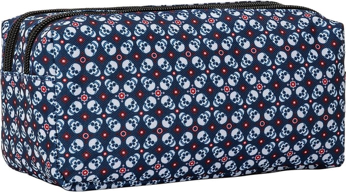 Comix Etui, Skulls - 21 x 12 x 9 cm - Polyester