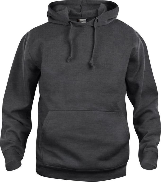 Clique Basic Hoody 021031 - Antraciet Melange - M