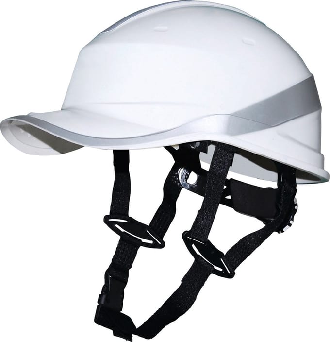 Delta Plus opzichtershelm Pet met kinriem - Wit - One size