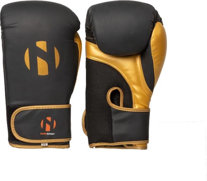 Bokshandschoenen voor trainingen Nihon | zwart-goud