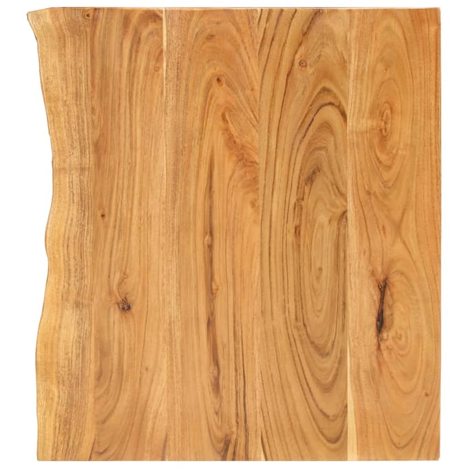 vidaXL - Wastafelblad - 80x52x2,5 - cm - massief - acaciahout