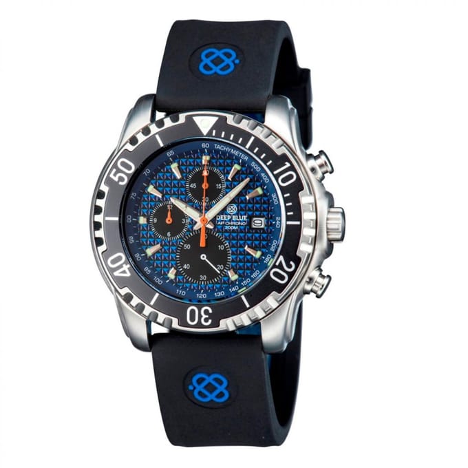 Deep Blue AP Chronograph quartz diver Blue