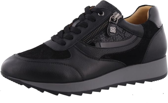 Helioform- art 250.023 0404 zwart-K leest veter/rits dames