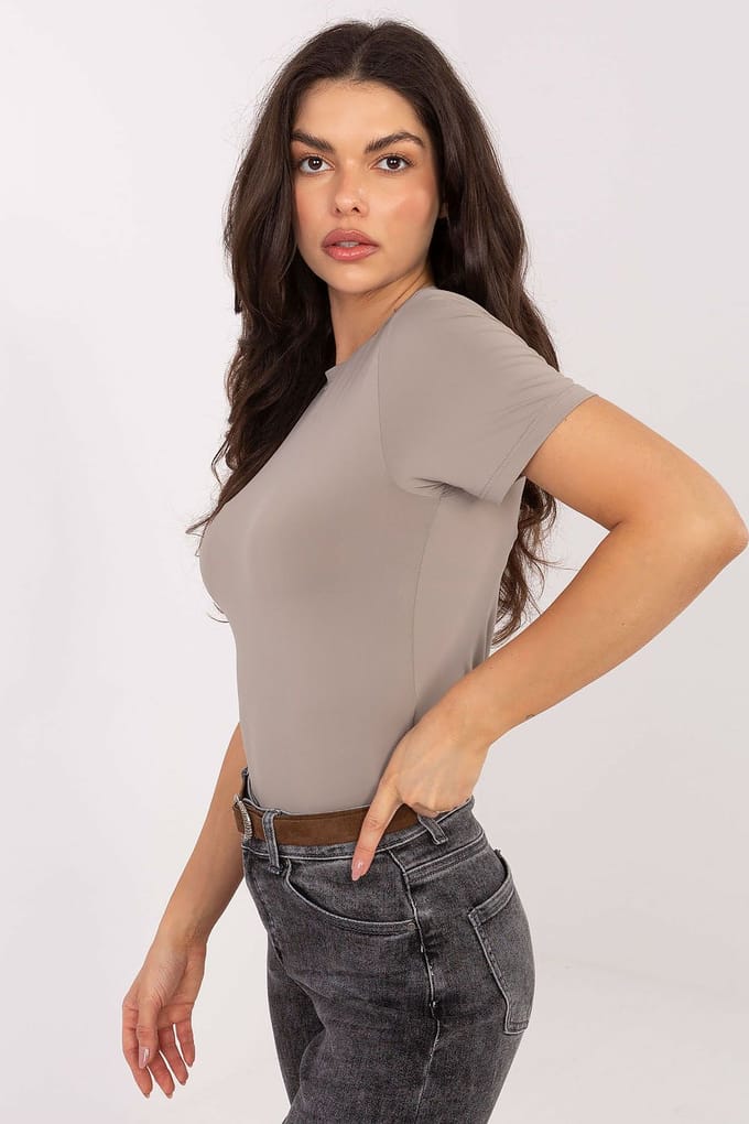 Livia Essential Top - Taupe / M