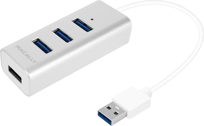 Macally U3HUBA USB-A 3.0 hub met vier USB-A poorten