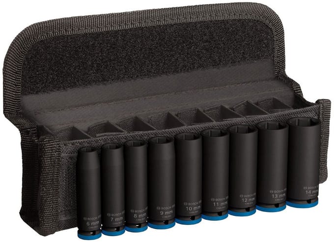 Bosch Professional PRO Impact krachtdoppenset lang 1/4 9-delig - 2608003035