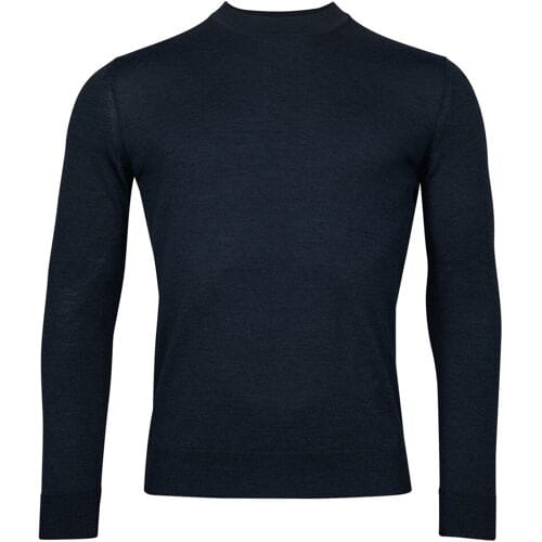 Baileys Trui Turtle Neck Merino Wool Single Knit Navy / male