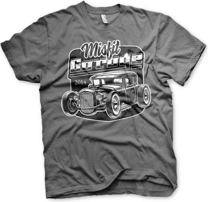 Misfit Garage Heren Tshirt -S- Rod Grijs