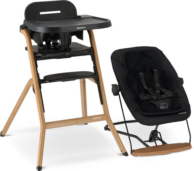 Deryan Curve Luxe Kinderstoel - Wipstoel & Inlegkussen - Meegroeiend