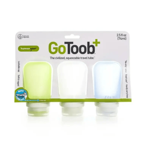 Human Gear HumanGear GoToob+ 27ml (3 pack) (Maat - Mini, Kleur - Clear/Green/Blue)