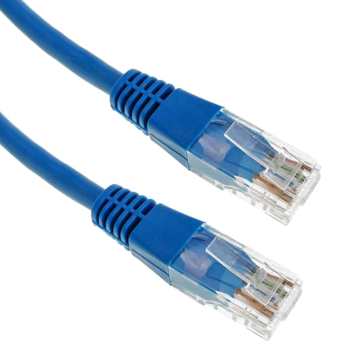BeMatik - 2 m blauwe Cat.5e UTP Ethernet-netwerkkabel