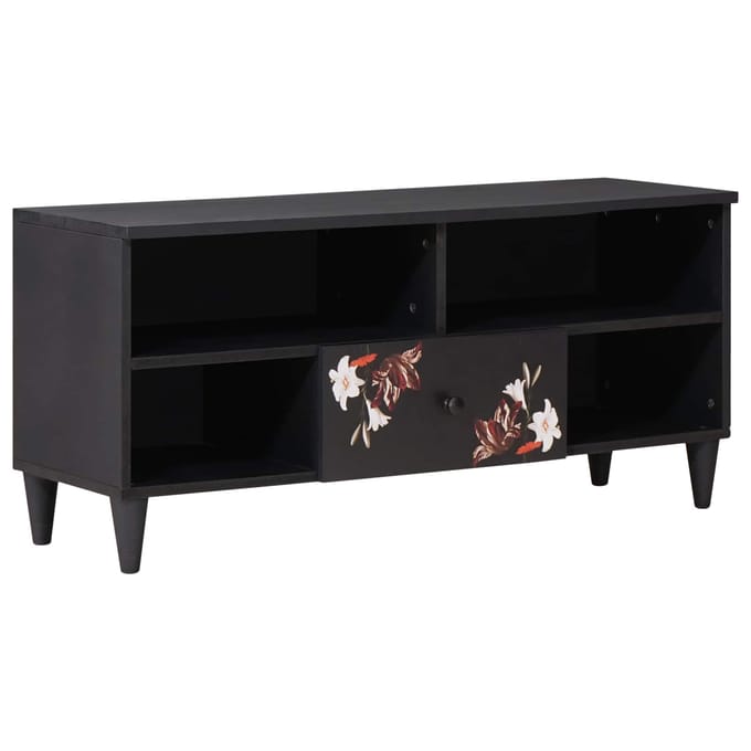 vidaXL - Opbergkasten - Multikleur - 100 - x - 33,5 - x - 46 - cm - Massief - Mango - Hout