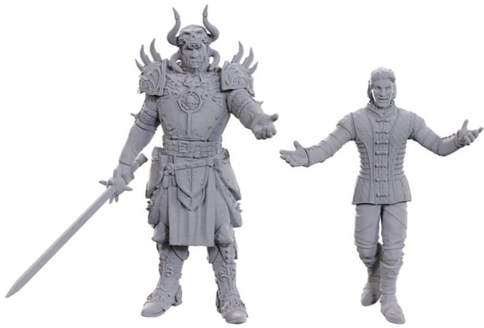 Wizkids D&D Nolzur's Marvelous Miniatures Unpainted Miniature Sarevok Anchev & Raphael Miniature Gaming & Tabletop